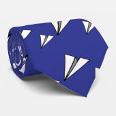 Flugzeuge zwei auf Marine Krawatte (Gerollt)