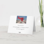 FlugzeugeI Grußkarte Karte (Rückseite)