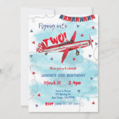 Flugzeugeinladung Einladung (Vorderseite)