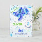 Flugzeugeinladungen Einladung (Stehend Vorderseite)