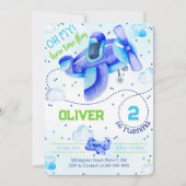 Flugzeugeinladungen Einladung (Vorderseite)