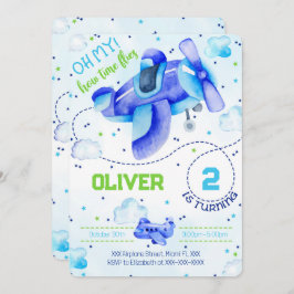 Flugzeugeinladungen Einladung