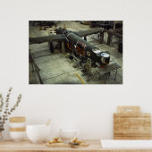 Flugzeugfabrik WW2, 1940er Poster (Küche)