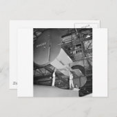 Flugzeugfabrik WW2, 1940er Postkarte (Vorne/Hinten)