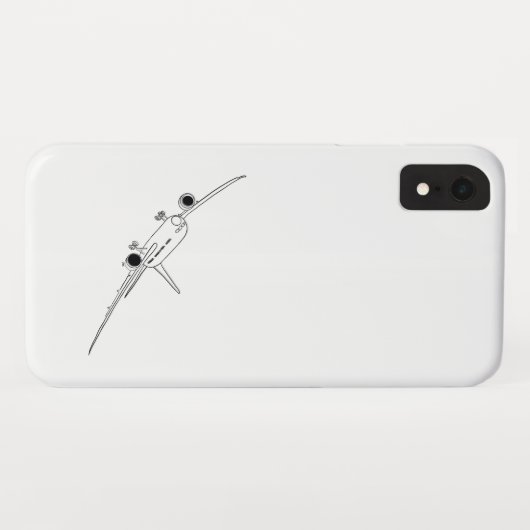 Flugzeugfarbige Abbildung Case-Mate iPhone Hülle (Rückseite (Horizontal))