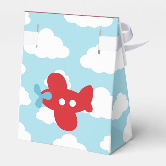 Flugzeugfavorisierungsbox (blau und rot) geschenkschachtel (Rückseite)