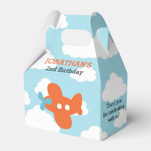 Flugzeugfavorisierungsboxen (blau & orange) geschenkschachtel