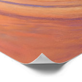 Flugzeugfensterlandschaft - farbenfroher Pastellst Poster (Ecke)