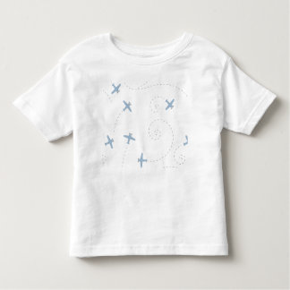Flugzeugfliegenillustration Kleinkind T-shirt