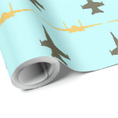 "Flugzeugflottenbildung" Geschenkpapier (Rolleneckpunkt)