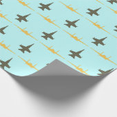 "Flugzeugflottenbildung" Geschenkpapier (Ecke)