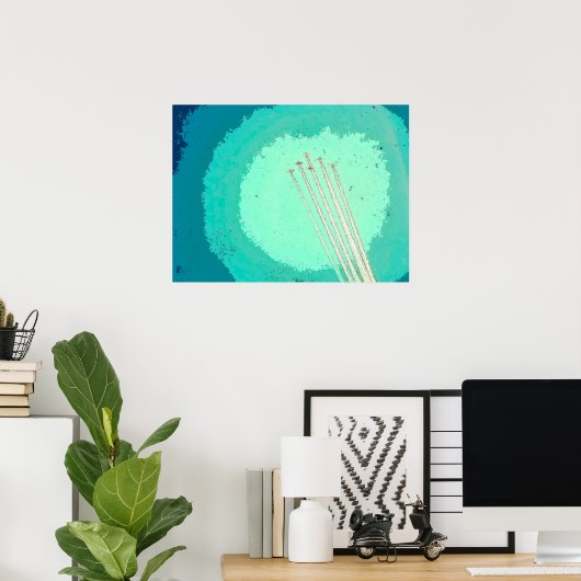 Flugzeugflug Poster (Heimbüro)