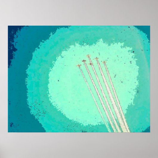 Flugzeugflug Poster (Vorne)