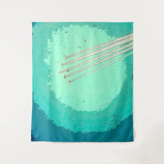 Flugzeugflug Wandteppich (Vorderseite)