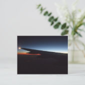 Flugzeugflügel Postkarte (Stehend Vorderseite)