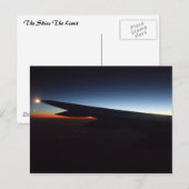 Flugzeugflügel Postkarte (Vorne/Hinten)