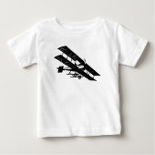 Flugzeugflugzeug-Flugmaschine Baby Romper Baby T-shirt (Vorderseite)