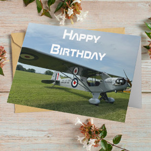 Flugzeugfoto, Coole Luftfahrt Pilot Geburtstag Karte