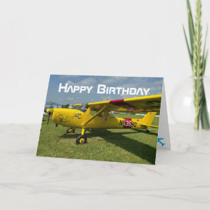 Flugzeugfoto, Coole Luftfahrt Pilot Geburtstag Karte