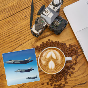 Flugzeugfoto, Coole Luftfahrt Spaß Glasuntersetzer
