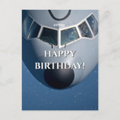 Flugzeugfotografie, Coole Luftfahrt Geburtstag Postkarte (Vorderseite)