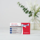 Flugzeugführer | Flug Visitenkarte (Stehend Vorderseite)