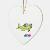 Flugzeugführer Keramik Ornament (Links)