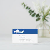 Flugzeugführer | Luftfahrt Visitenkarte (Stehend Vorderseite)
