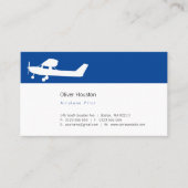 Flugzeugführer | Luftfahrt Visitenkarte (Vorderseite)
