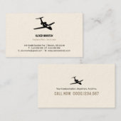 Flugzeugführer | Luftfahrt Visitenkarte (Vorne/Hinten)