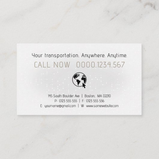 Flugzeugführer | Luftfahrt Visitenkarte (Rückseite)