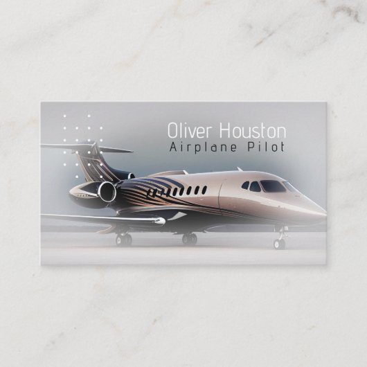 Flugzeugführer | Luftfahrt Visitenkarte (Vorderseite)
