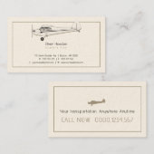 Flugzeugführer | Luftfahrt Visitenkarte (Vorne/Hinten)