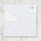 Flugzeugführerin Wertvoll Cargo Baby Dusche Geschenkanhänger (Rückseite)