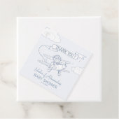 Flugzeugführerin Wertvoll Cargo Baby Dusche Geschenkanhänger (Beispiel)