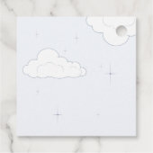 Flugzeugführerin Wertvoll Cargo Baby Dusche Geschenkanhänger (Rückseite)