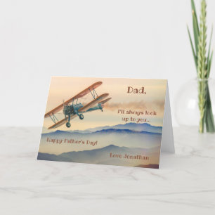 Flugzeughaftkarte Dankeskarte
