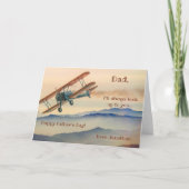 Flugzeughaftkarte Dankeskarte (Vorderseite)