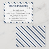 Flugzeughandbücher für Babydusche Begleitkarte (Vorne/Hinten)