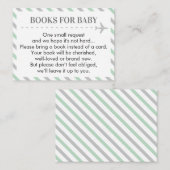 Flugzeughandbücher für Babydusche Begleitkarte (Vorne/Hinten)