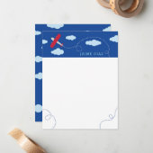 Flugzeughersteller Mitteilungskarte (Vorderseite/Rückseite Beispiel)