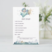 Flugzeughersteller Teddy Bear Advisor für Baby Begleitkarte (Stehend Vorderseite)