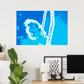 Flugzeugherz Poster (Heimbüro)