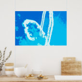 Flugzeugherz Poster (Küche)