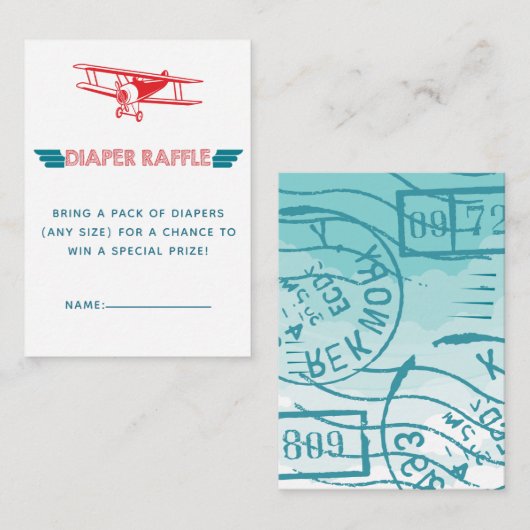 Flugzeughilfescheine Begleitkarte (Vorne/Hinten)