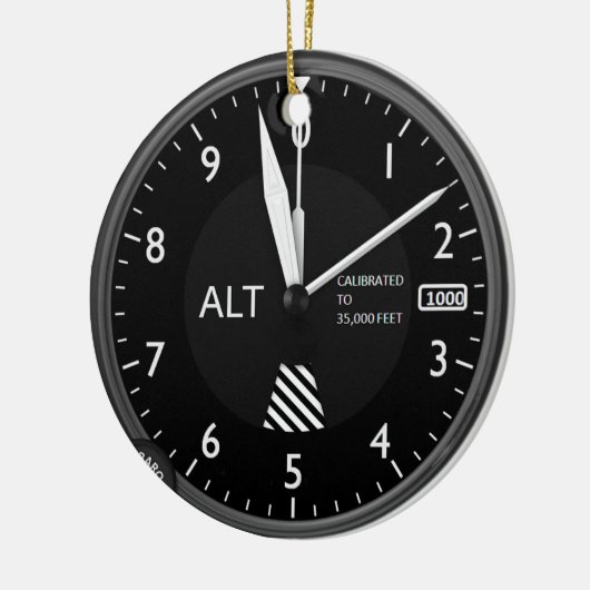 Flugzeughöhe Keramik Ornament (Links)