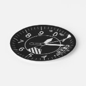 Flugzeughöhe Pappteller (Schrägansicht)