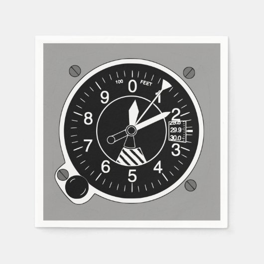 Flugzeughöhe Serviette (Vorderseite)