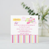 Flugzeughundepilotmädchengeburtstags-Party Einladung (Stehend Vorderseite)