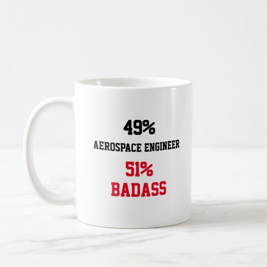 Flugzeugingenieur Badass Kaffeetasse (Links)